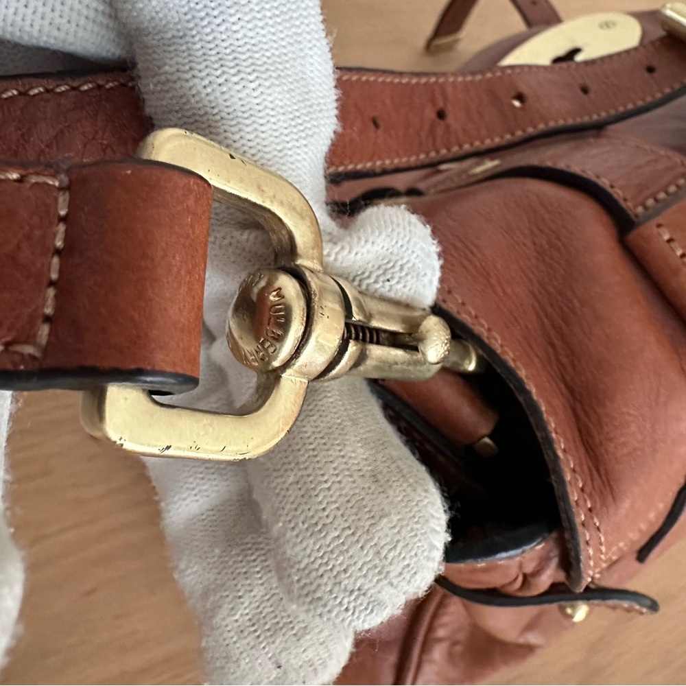 Mulberry Alexa Oak Soft Buffalo Leather Satchel - Picture 6 of 15
